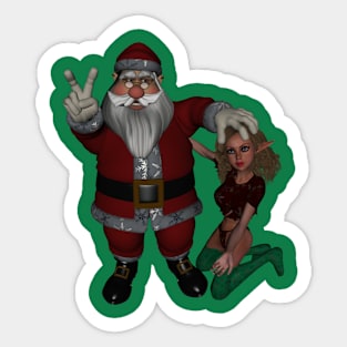 Santa's special helper Sticker